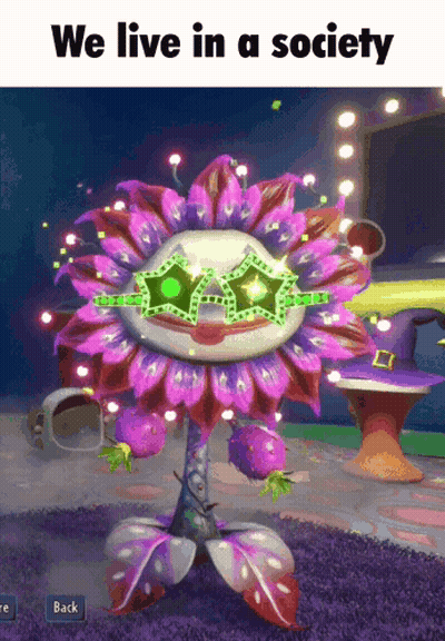 Flower With Sunglasses We Live In A Society GIF