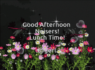 Flowers Good Afternoon Noisers Lunch Time GIF