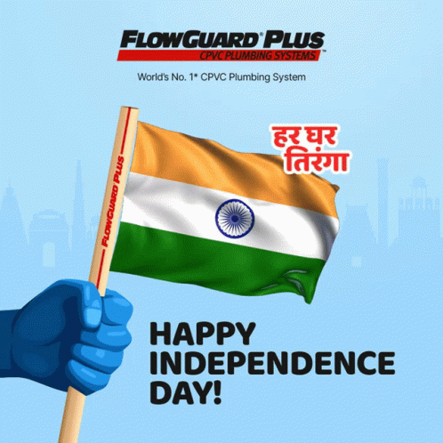 Flowguard Plus PVC Hand Holding Flag GIF