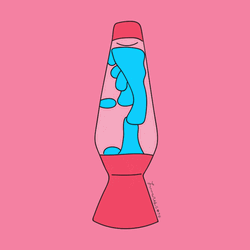 Flowing Blue Lava Lamp GIF