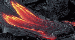 Flowing Real Lava GIF
