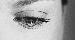 Flowing Tears Monochromatic Eyes GIF