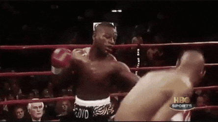 Floyd Mayweather Causing Opponent To Kneel GIF