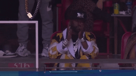 Floyd Mayweather Clapping In The Audience GIF
