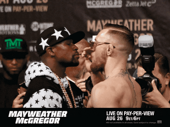 Floyd Mayweather Facing Conor McGregor GIF