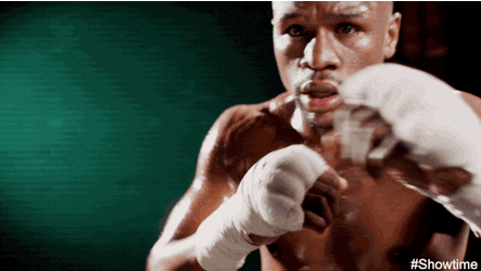 Floyd Mayweather Giving Punches GIF