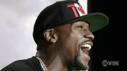Floyd Mayweather Laughing Hard GIF