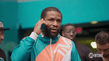 Floyd Mayweather On The Phone GIF