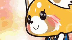 Flustered Aggretsuko With Flowing Sweat GIF