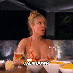 Flustered Calm Down Real Housewives GIF