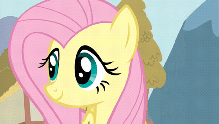 Fluttershy Cheeks Blushing GIF