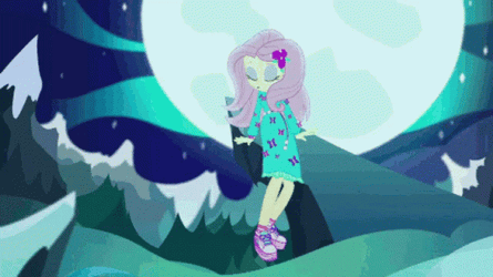Fluttershy Dancing In The Moonlight GIF
