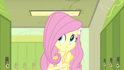 Fluttershy In The Locker Room GIF