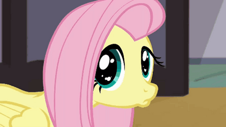 Fluttershy Puppy Eyes GIF