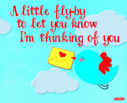 Fly By Letter Just Saying Hi  GIF