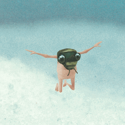 Fly Head Soaring Naked Mobile Art GIF