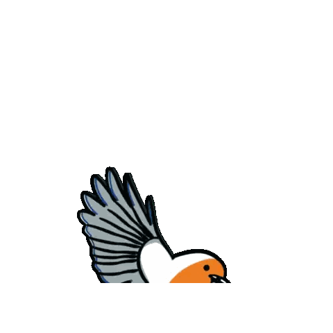 Flying Bird With Spread Wings Sticker