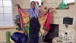 Flying Butterfly Dance Hi Curious GIF