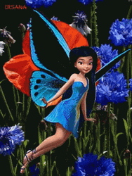 Flying Butterfly Silvermist Fairy GIF