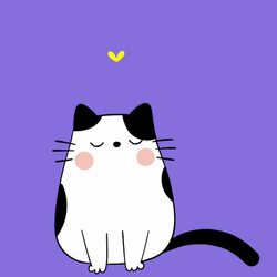 Flying Butterfly Wake Up Cat GIF