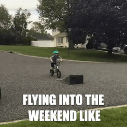 Flying Into Friday Like Funny Bike Slowmo GIF