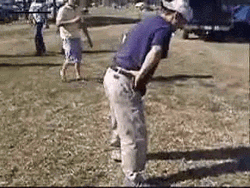 Flying Kick In The Nuts Green Suit GIF