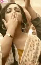  Flying Kiss Nithya Menen GIF