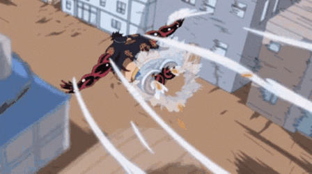 Flying Luffy Gear 4 GIF