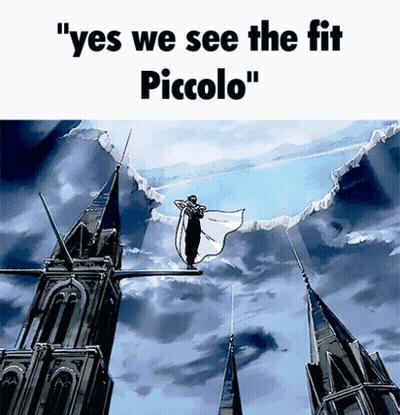 Flying Man With Yes We See The Fit Piccolo GIF