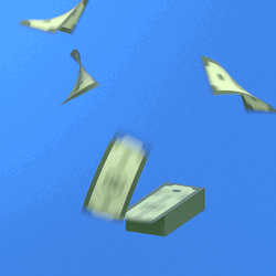 Flying Pile Of Money