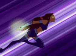 Flying Pissed Starfire GIF
