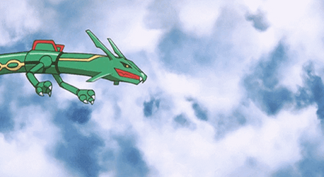 Flying Pokémon Rayquaza GIF