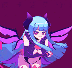 Flying Princess Morrigan Succubus GIF