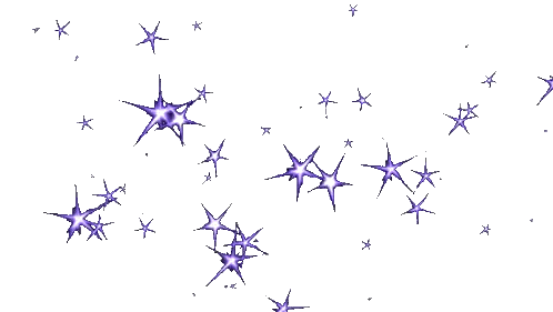 Flying Purple Stars Sticker