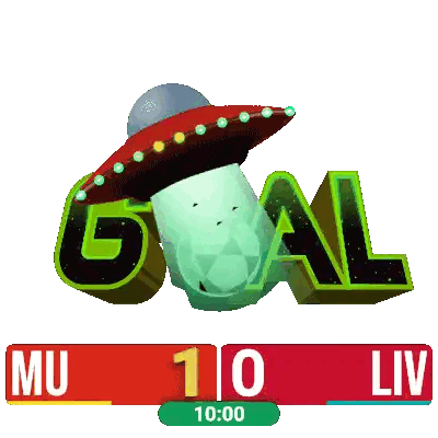 Flying Saucer With Mu And Liv Sticker