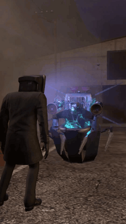 Flying Skibidi Toilet Meme GIF