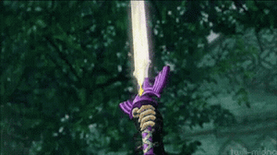 Flying Sword In Front Of Forest