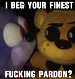 Fnaf Memes I Beg Your Pardon Meme GIF