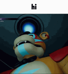Fnaf Security Breach Glamrock Freddy Hi GIF