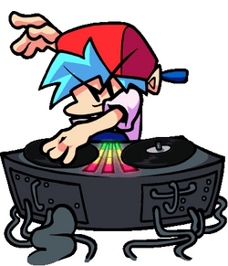 Fnf Boyfriend On Becoming Dj Of The Night GIF
