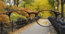 Focus Eyeglass Falling Leaves GIF