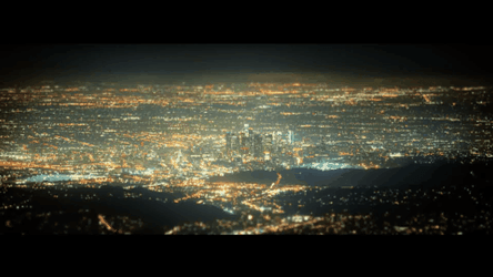 Foggy Horizon Overlooking City GIF