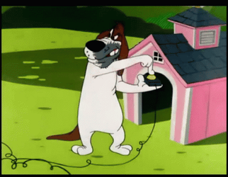 Foghorn Leghorn Eating Exploding Dynamite GIF