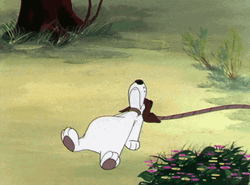 Foghorn Leghorn Hitting Sleeping Barnyard Dawg GIF