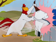 Foghorn Leghorn Spanking Barnyard Dawg GIF