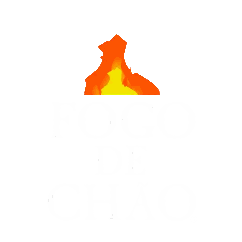 Fogo De Chao Logo With Fire Sticker