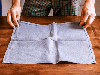 Folded Napkin Table Setting GIF