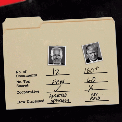 Folder With Biden And Trump Picture GIF