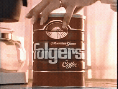 Folgers Coffee Can Being Opened GIF