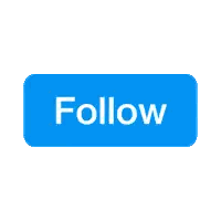 Follow Button With Pointing Hand Sticker